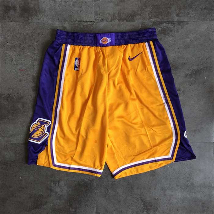 Los Angeles Lakers Yellow Basketball Shorts