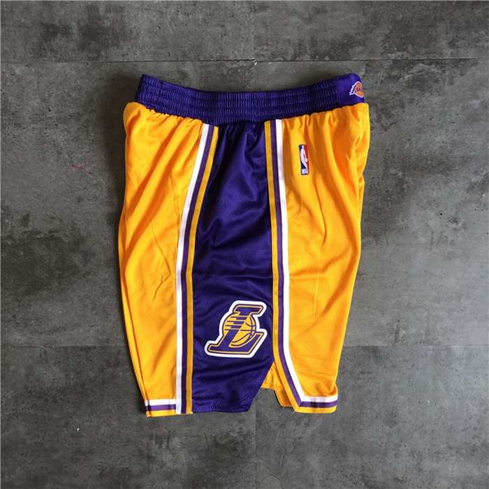 Los Angeles Lakers Yellow Basketball Shorts