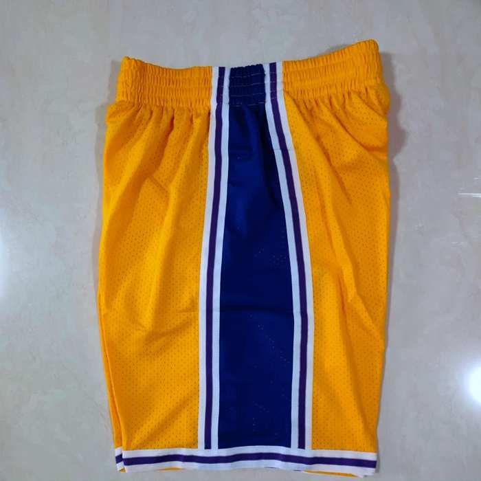 Los Angeles Lakers Yellow Classics Basketball Shorts