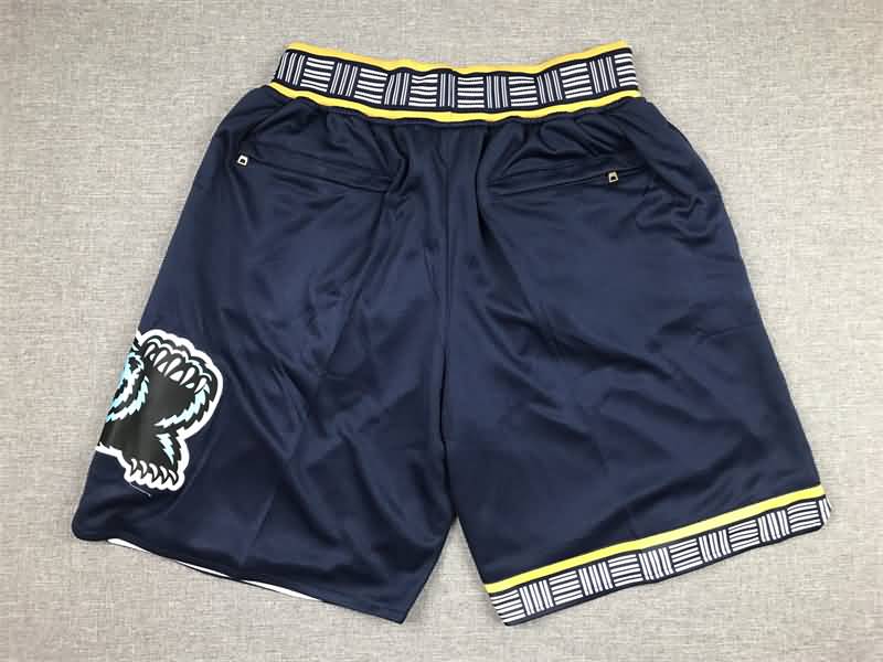 Memphis Grizzlies Just Don Dark Blue Basketball Shorts