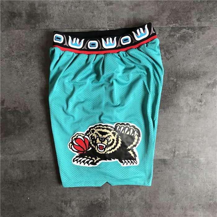 Memphis Grizzlies Green Classics Basketball Shorts