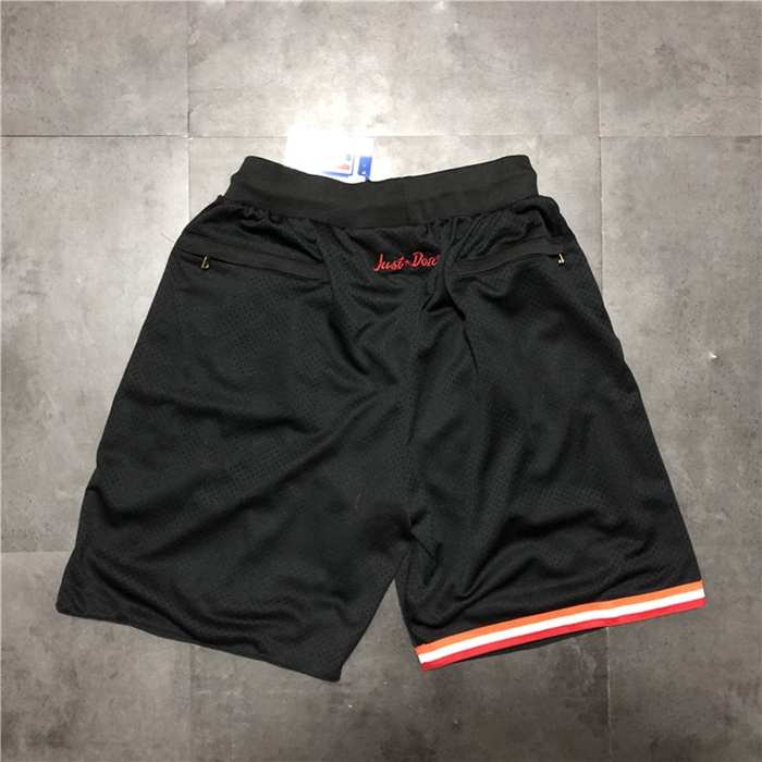 Miami Heat Just Don Black Basketball Shorts 02