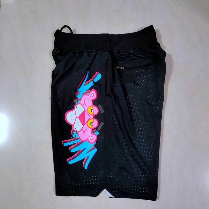 Miami Heat Just Don Black Basketball Shorts 03