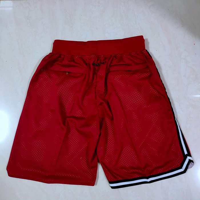 Miami Heat Just Don Red Basketball Shorts 02