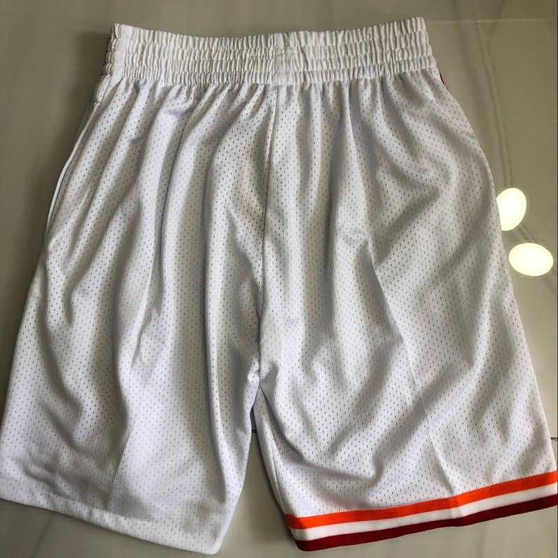 Miami Heat Mitchell&Ness White Basketball Shorts