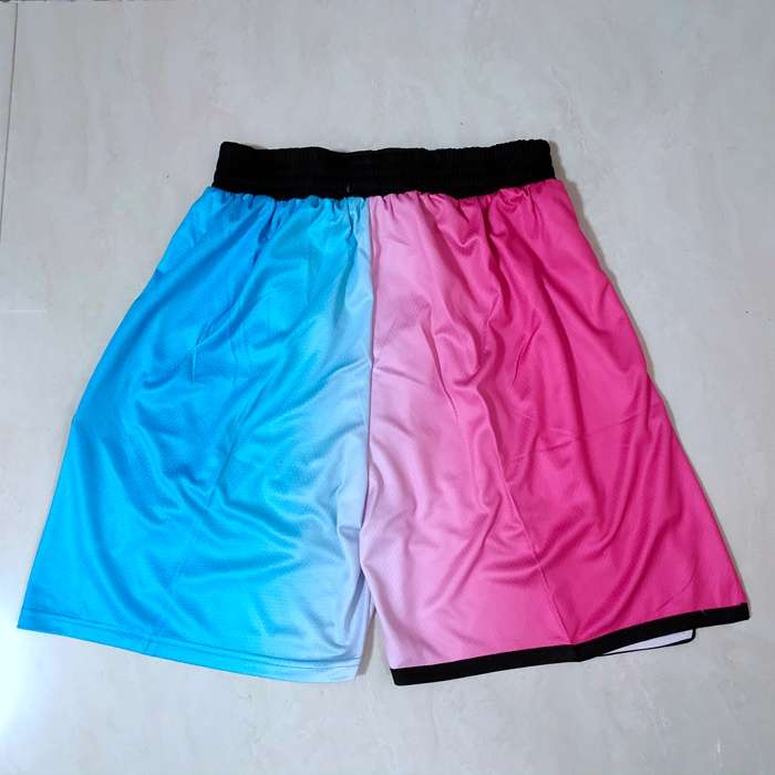 Miami Heat Pink Blue City Basketball Shorts