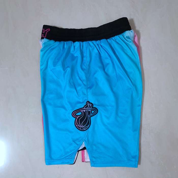 Miami Heat Pink Blue City Basketball Shorts