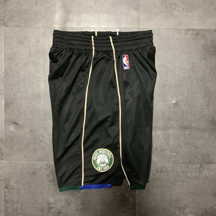 Milwaukee Bucks Black Basketball Shorts