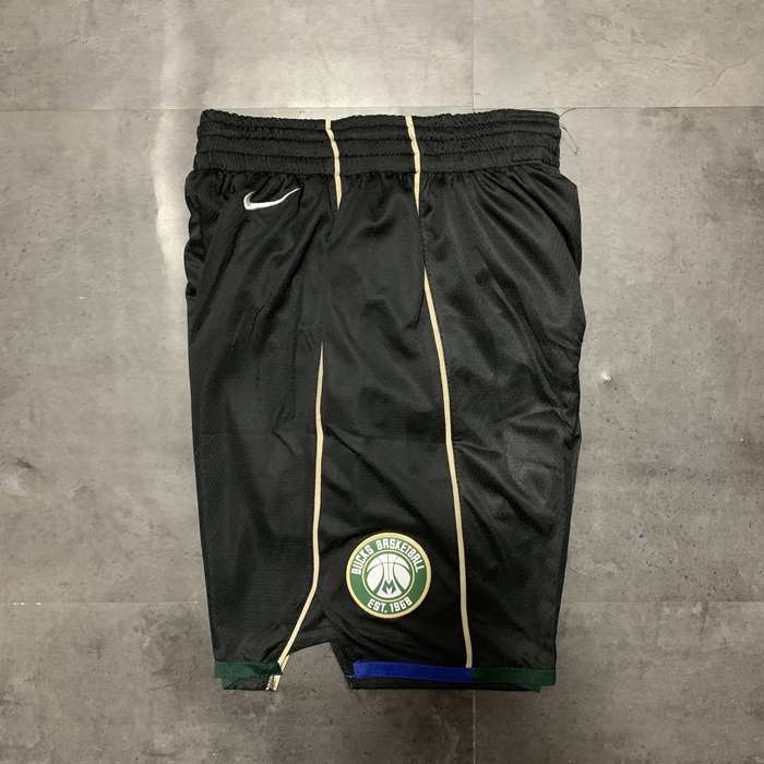 Milwaukee Bucks Black Basketball Shorts