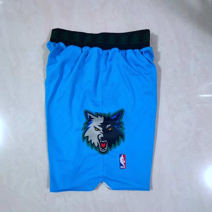 Minnesota Timberwolves Blue Basketball Shorts