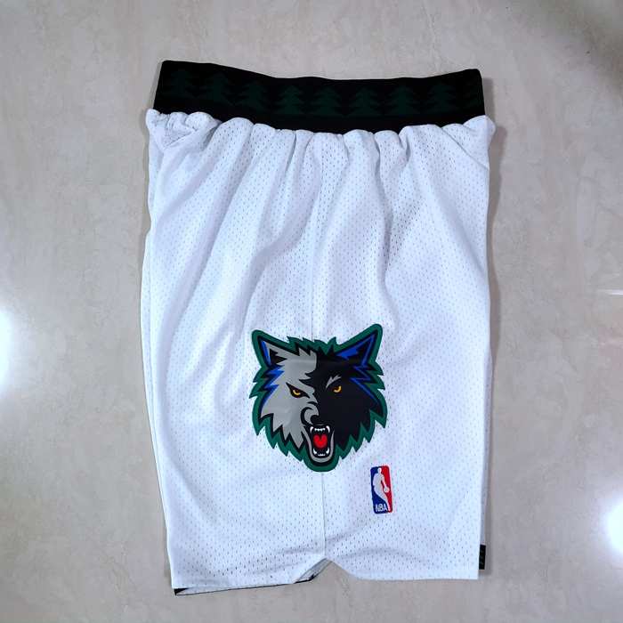 Minnesota Timberwolves White Classics Basketball Shorts