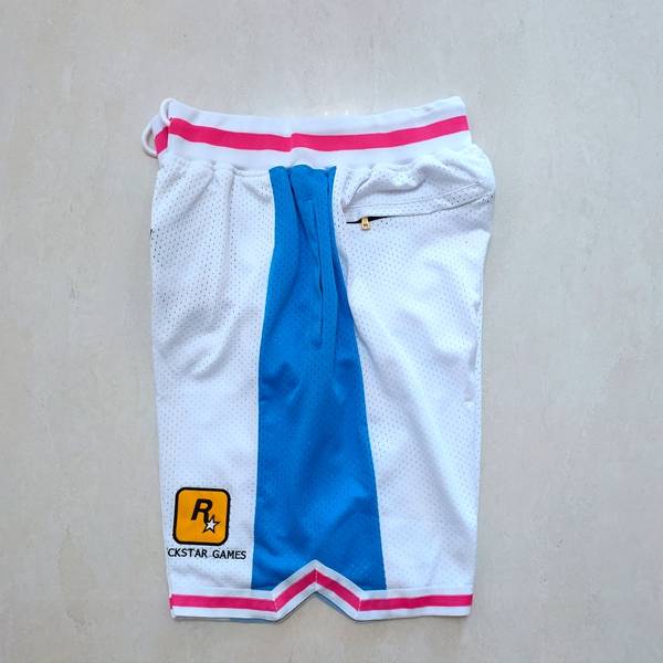 Movie Just Don White Basketball Shorts 02