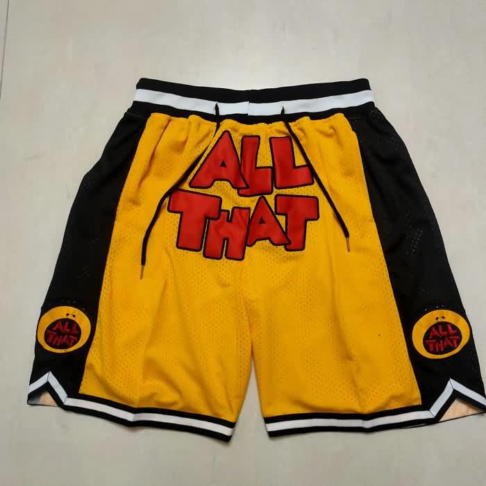 Movie Just Don Yellow Basketball Shorts 02