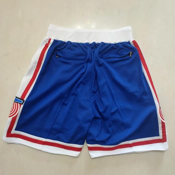 Movie Space Jam Just Don #23 Blue Basketball Shorts