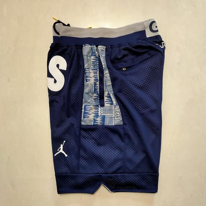 Georgetown Hoyas Just Don Dark Blue NCAA Shorts