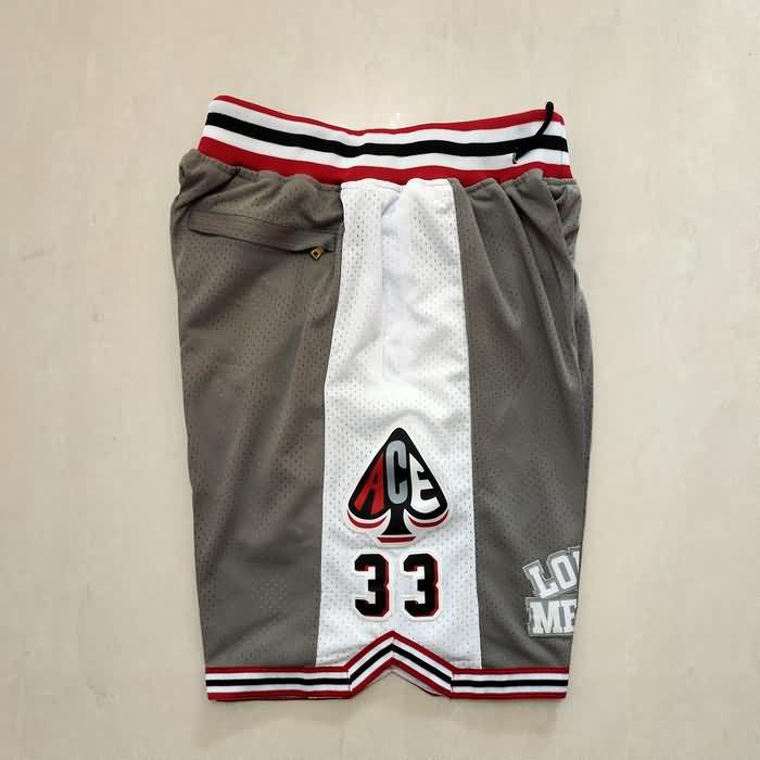 High School BRYANT Just Don Grey NCAA Shorts