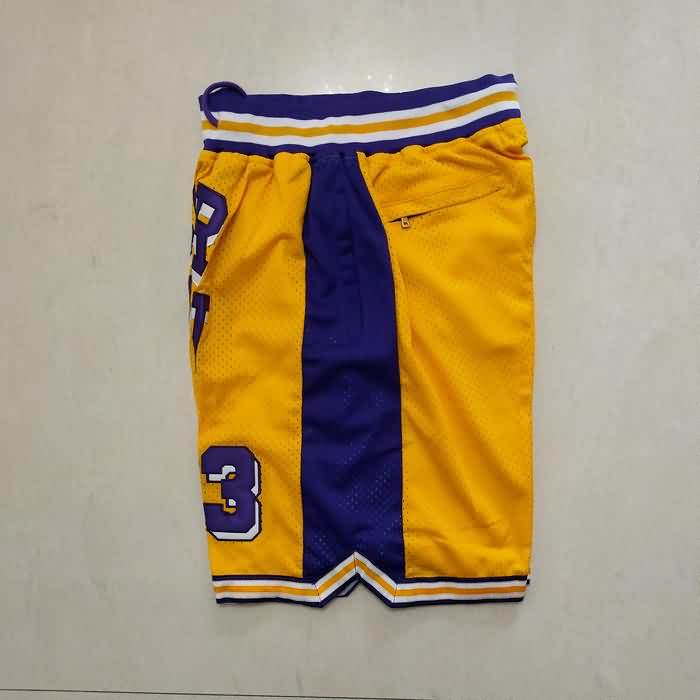 High School BRYANT Just Don Yellow NCAA Shorts