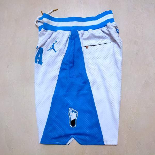 North Carolina Tar Heels Just Don White NCAA Shorts