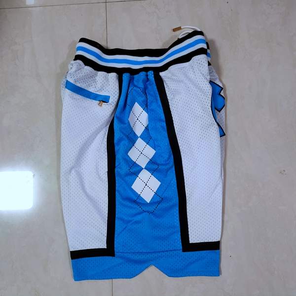 North Carolina Tar Heels Just Don White NCAA Shorts 02