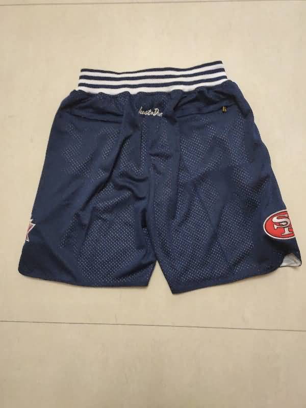 San Francisco 49ers Just Don Dark Blue NFL Shorts