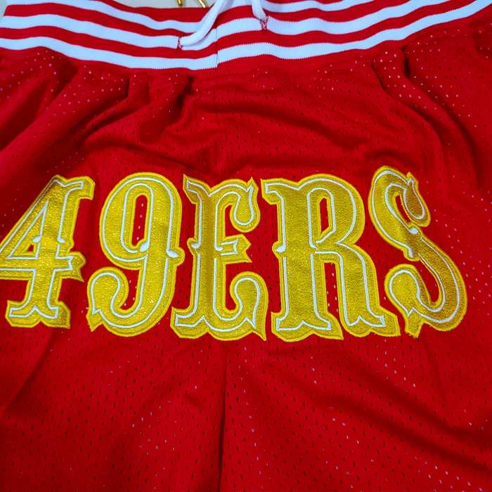 San Francisco 49ers Just Don Red NFL Shorts