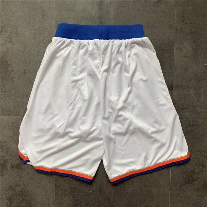 New York Knicks White Basketball Shorts