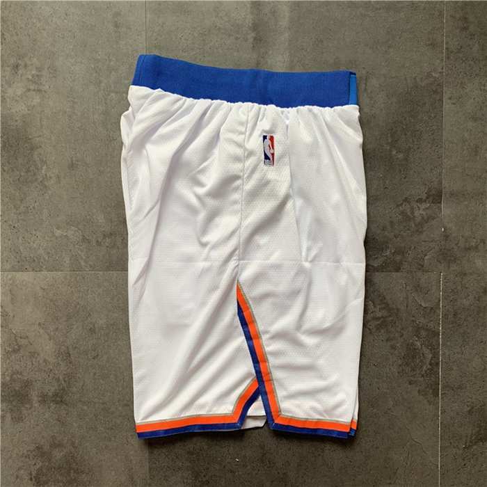 New York Knicks White Basketball Shorts