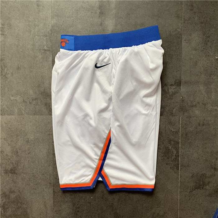 New York Knicks White Basketball Shorts