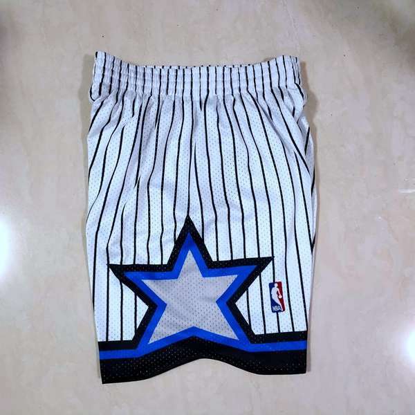 Orlando Magic White Classics Basketball Shorts 02