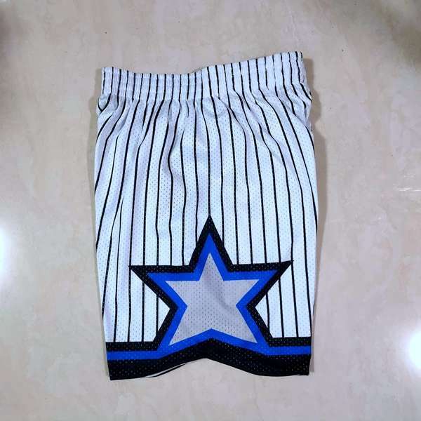 Orlando Magic White Classics Basketball Shorts 02