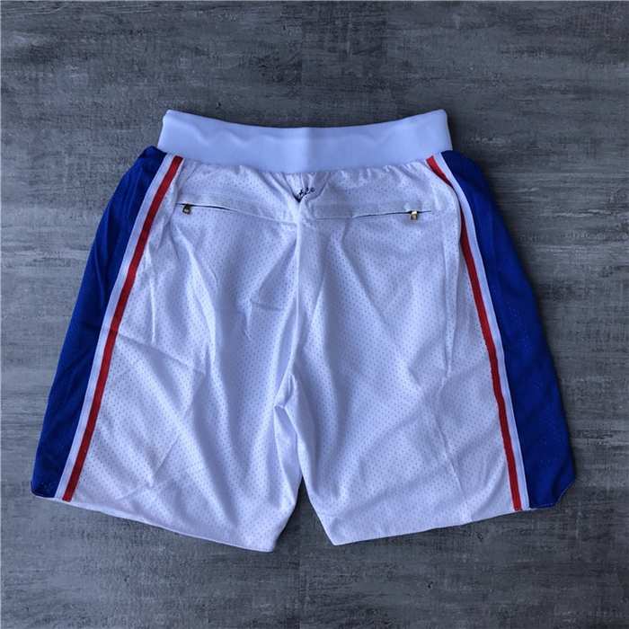 Philadelphia 76ers Just Don White Basketball Shorts 02