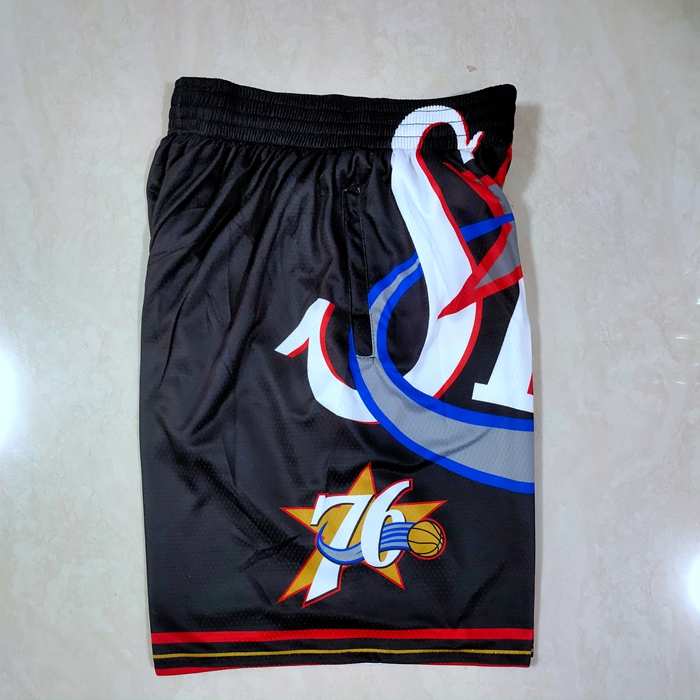 Philadelphia 76ers Mitchell&Ness Black Basketball Shorts