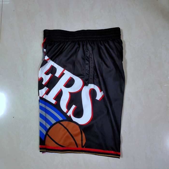 Philadelphia 76ers Mitchell&Ness Black Basketball Shorts