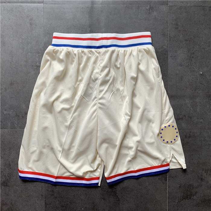 Philadelphia 76ers White City Basketball Shorts