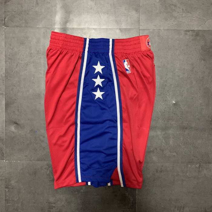 Philadelphia 76ers Red Basketball Shorts