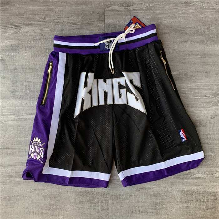 Sacramento Kings Just Don Black Basketball Shorts