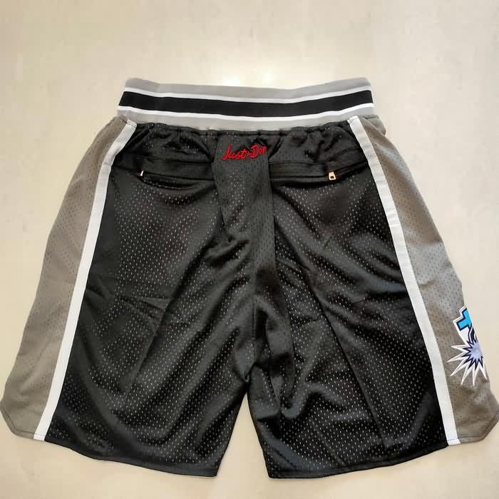 San Antonio Spurs Just Don Black Basketball Shorts 02