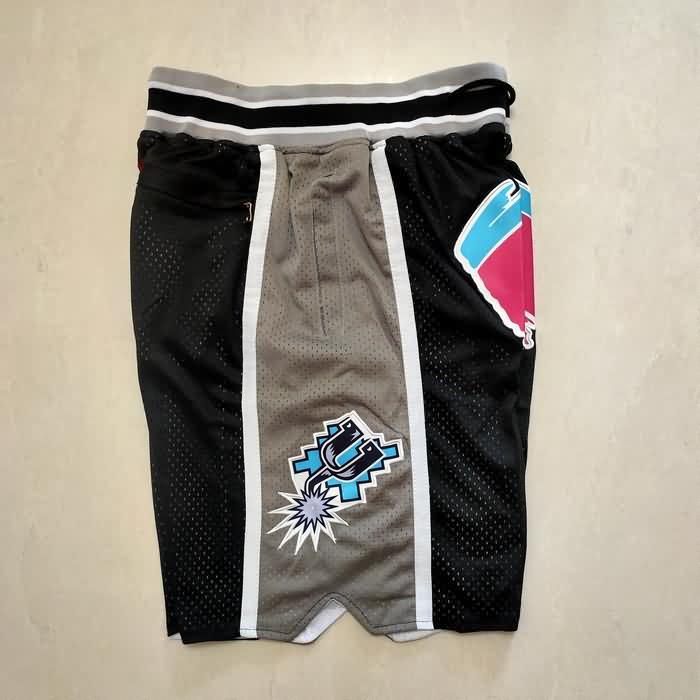 San Antonio Spurs Just Don Black Basketball Shorts 02