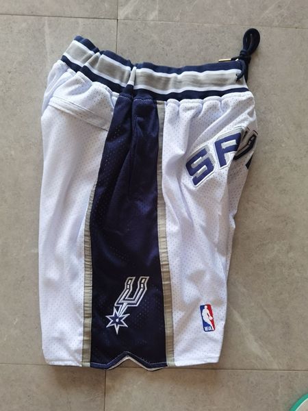 San Antonio Spurs Just Don White Basketball Shorts