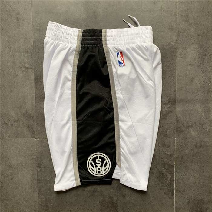 San Antonio Spurs White Basketball Shorts