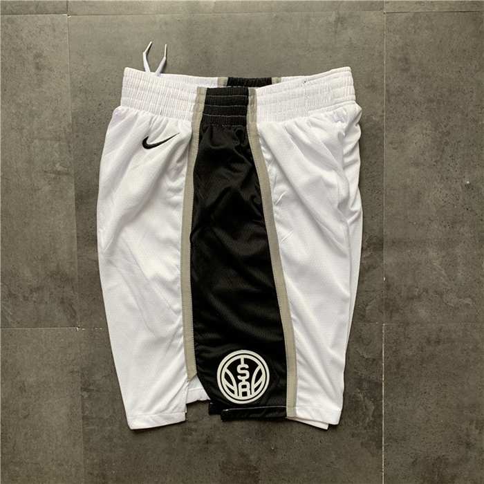 San Antonio Spurs White Basketball Shorts