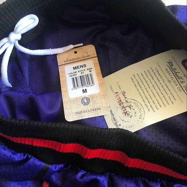 Toronto Raptors Mitchell&Ness Purple Basketball Shorts 02