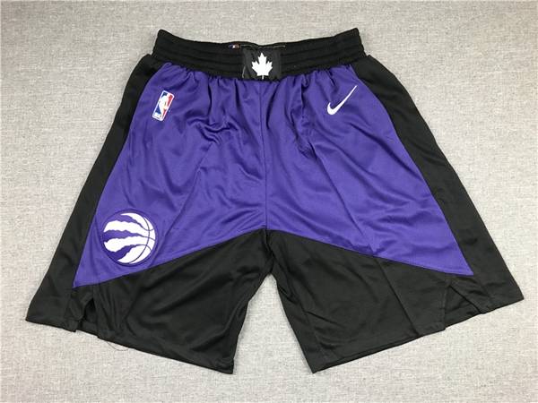 Toronto Raptors Purple Black Basketball Shorts