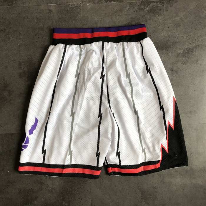 Toronto Raptors White Classics Basketball Shorts