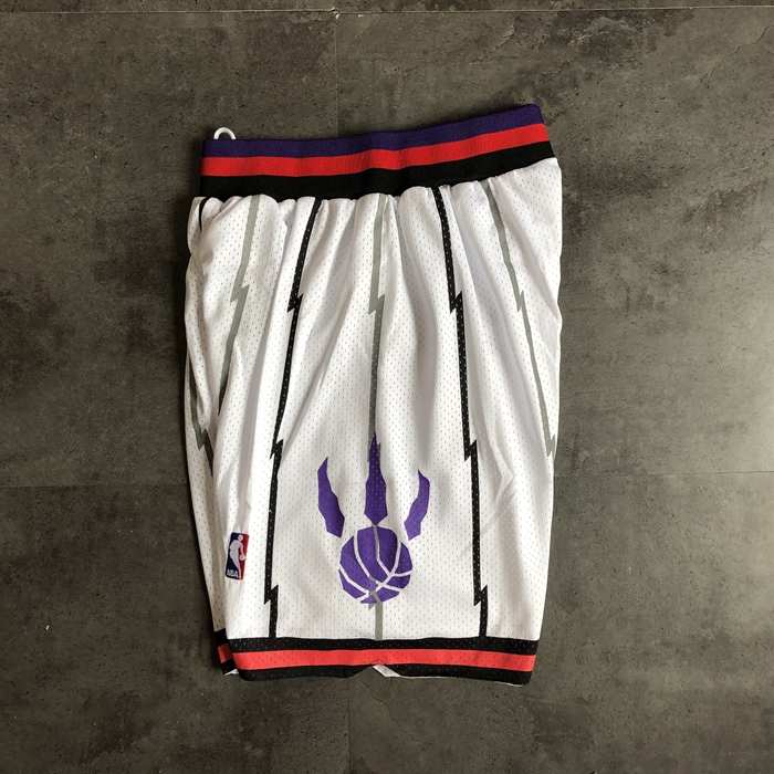 Toronto Raptors White Classics Basketball Shorts