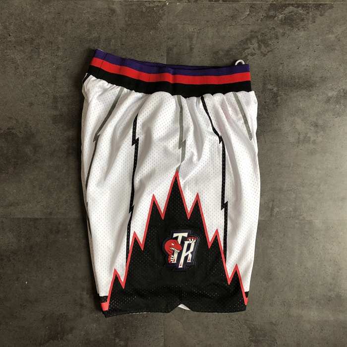 Toronto Raptors White Classics Basketball Shorts