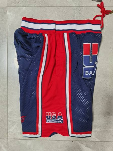 USA Just Don Dark Blue Basketball Shorts