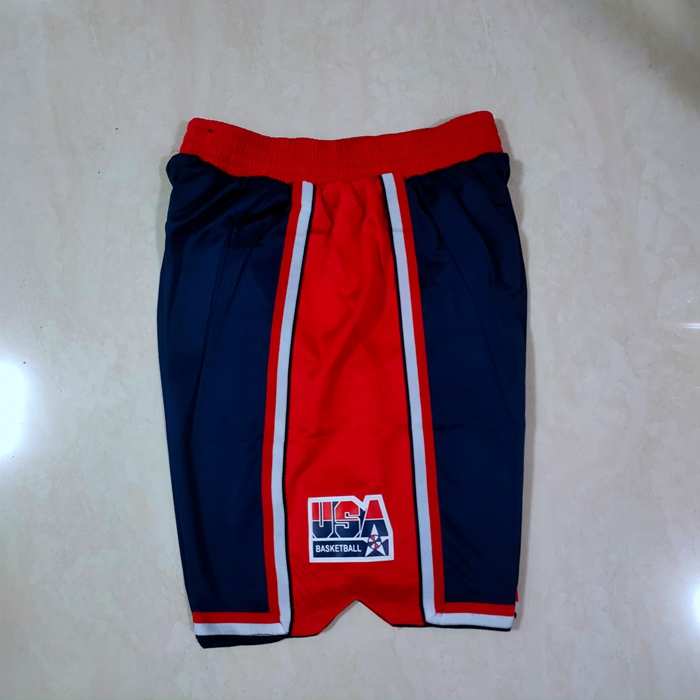 USA Dark Blue Basketball Shorts 02