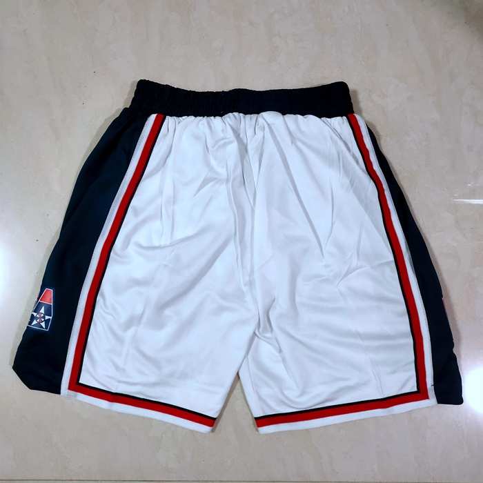 USA White Basketball Shorts 02