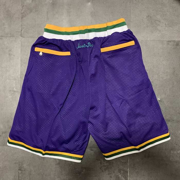 Utah Jazz Just Don Purple Basketball Shorts